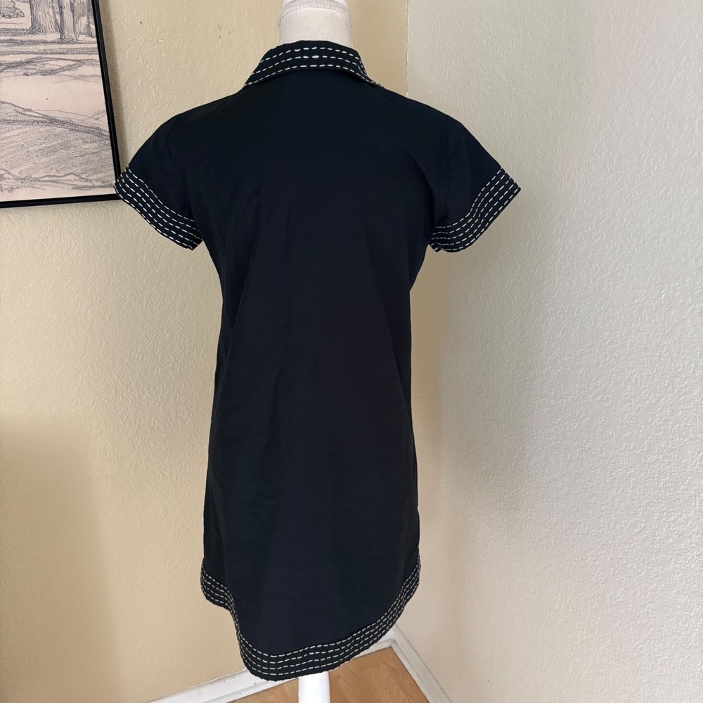 MOSCHINO Black Beaded Mini Dress Size Small - Picture 2 of 5